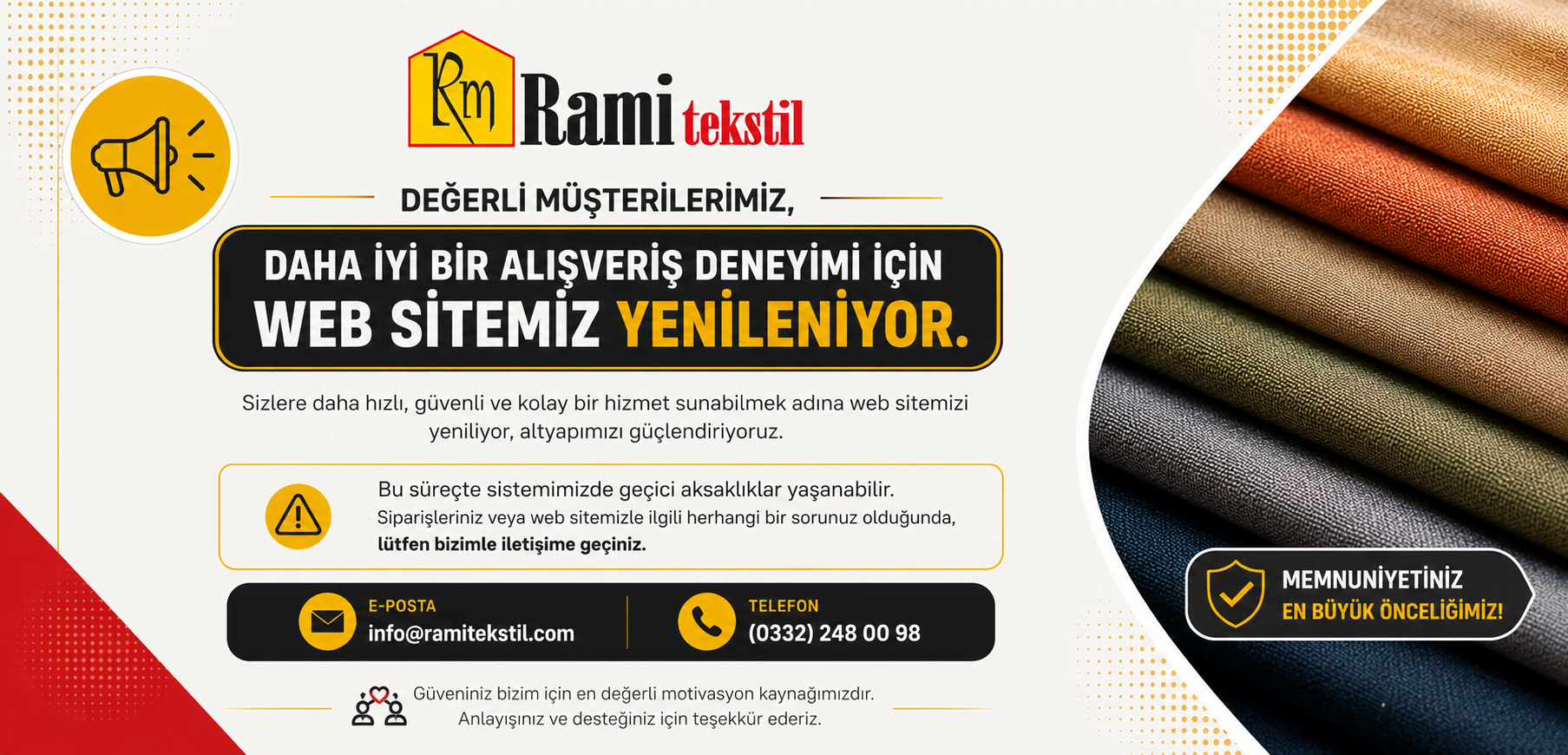 Rami Tekstil Duyuru