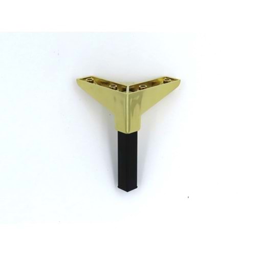 VB 361-522 Mis Lüks Kare 14 cm Pirinç K.Alt Siyah