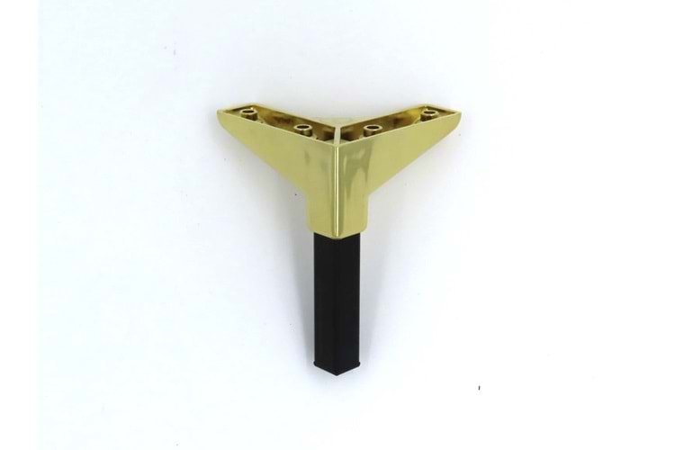 VB 361-522 Mis Lüks Kare 14 cm Pirinç K.Alt Siyah