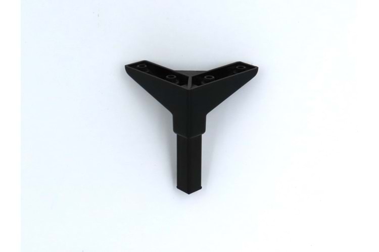 VB 360-858 Mis Lüks Kare 12 cm Mat Siyah-Alt Siyah