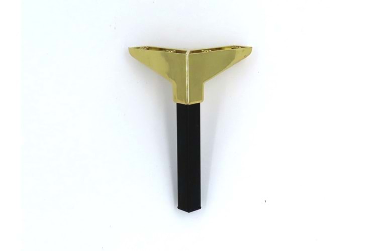 VB 363-522 Mis Lüks Kare 18 cm Pirinç K.Alt Siyah