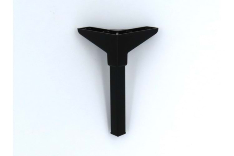 VB 363-858 Mis Lüks Kare 18 cm Mat Siyah-Alt Siyah